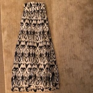 Club Monaco strapless batik print maxi dress